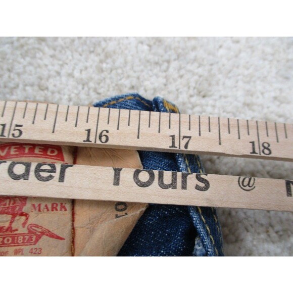 Levis 501xx Jeans Mens 36 Blue Denim Straight Leg Button Fly Cotton Casual 36x33 - Picture 10 of 16